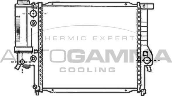 Autogamma 103034 - Radiators, Motora dzesēšanas sistēma autodraugiem.lv