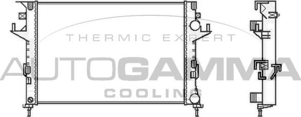 Autogamma 103031 - Radiators, Motora dzesēšanas sistēma autodraugiem.lv