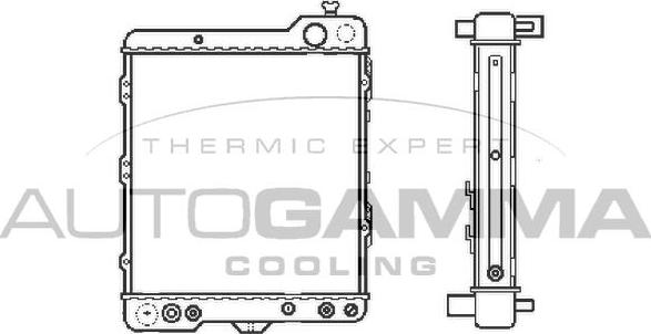 Autogamma 103026 - Radiators, Motora dzesēšanas sistēma autodraugiem.lv