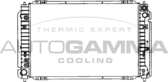 Autogamma 103076 - Radiators, Motora dzesēšanas sistēma autodraugiem.lv