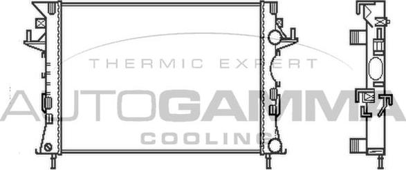 Autogamma 103114 - Radiators, Motora dzesēšanas sistēma autodraugiem.lv