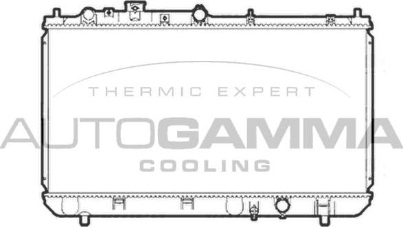 Autogamma 103187 - Radiators, Motora dzesēšanas sistēma autodraugiem.lv