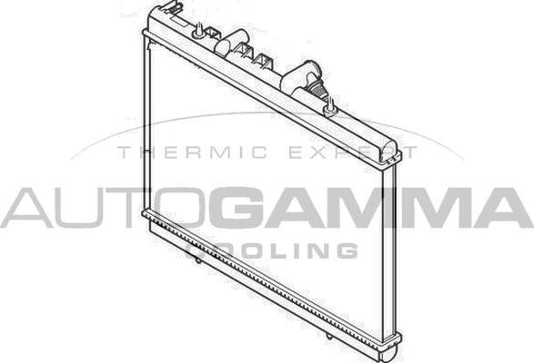 Autogamma 103123 - Radiators, Motora dzesēšanas sistēma autodraugiem.lv