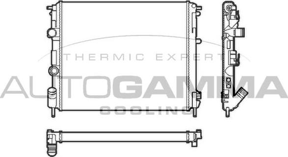 Autogamma 103177 - Radiators, Motora dzesēšanas sistēma autodraugiem.lv