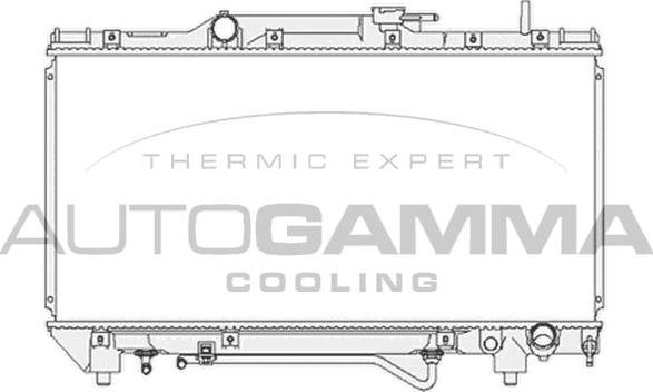 Autogamma 103857 - Radiators, Motora dzesēšanas sistēma autodraugiem.lv