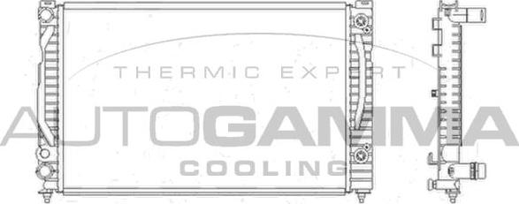 Autogamma 103864 - Radiators, Motora dzesēšanas sistēma autodraugiem.lv