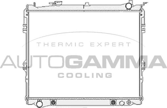 Autogamma 103804 - Radiators, Motora dzesēšanas sistēma autodraugiem.lv