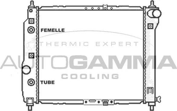 Autogamma 103839 - Radiators, Motora dzesēšanas sistēma autodraugiem.lv