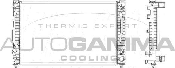 Autogamma 103875 - Radiators, Motora dzesēšanas sistēma autodraugiem.lv