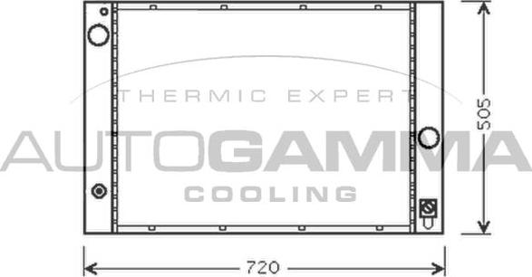 Autogamma 103394 - Radiators, Motora dzesēšanas sistēma autodraugiem.lv