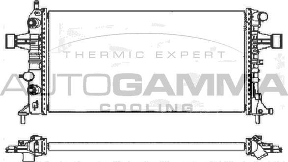 Autogamma 103368 - Radiators, Motora dzesēšanas sistēma autodraugiem.lv