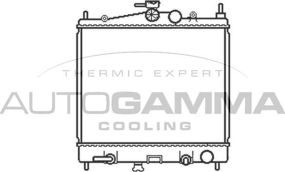 Autogamma 103383 - Radiators, Motora dzesēšanas sistēma autodraugiem.lv