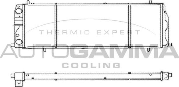 Autogamma 103214 - Radiators, Motora dzesēšanas sistēma autodraugiem.lv