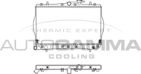 Autogamma 103212 - Radiators, Motora dzesēšanas sistēma autodraugiem.lv