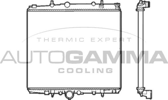 Autogamma 103222 - Radiators, Motora dzesēšanas sistēma autodraugiem.lv