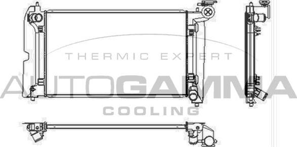 Autogamma 103756 - Radiators, Motora dzesēšanas sistēma autodraugiem.lv