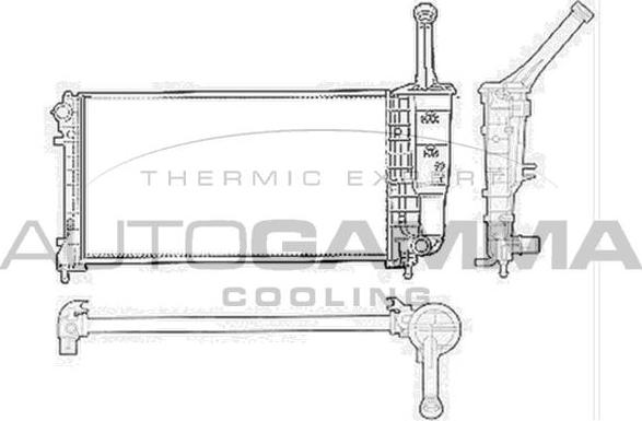 Autogamma 103758 - Radiators, Motora dzesēšanas sistēma autodraugiem.lv