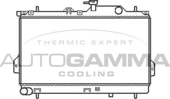 Autogamma 103703 - Radiators, Motora dzesēšanas sistēma autodraugiem.lv