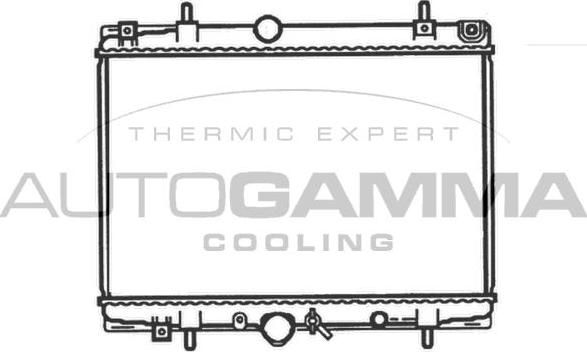 Autogamma 102995 - Radiators, Motora dzesēšanas sistēma autodraugiem.lv