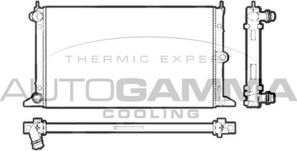 Autogamma 102951 - Radiators, Motora dzesēšanas sistēma autodraugiem.lv