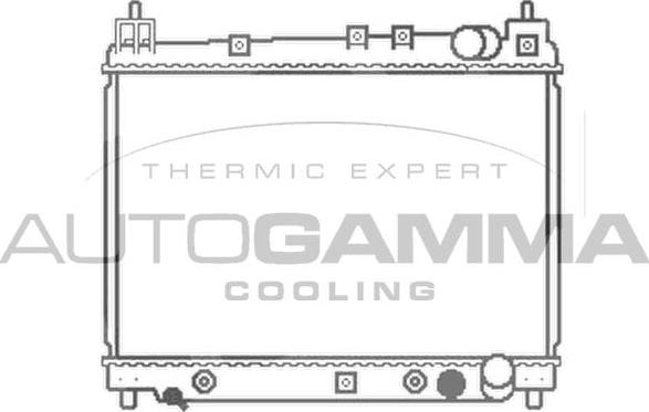 Autogamma 102957 - Radiators, Motora dzesēšanas sistēma autodraugiem.lv