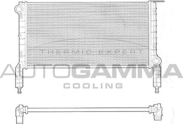 Autogamma 102964 - Radiators, Motora dzesēšanas sistēma autodraugiem.lv