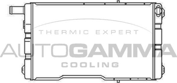 Autogamma 102968 - Radiators, Motora dzesēšanas sistēma autodraugiem.lv