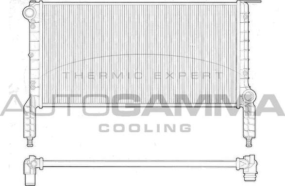 Autogamma 102963 - Radiators, Motora dzesēšanas sistēma autodraugiem.lv