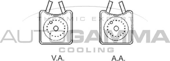 Autogamma 102486 - Eļļas radiators, Motoreļļa autodraugiem.lv