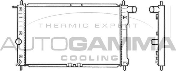 Autogamma 102587 - Radiators, Motora dzesēšanas sistēma autodraugiem.lv