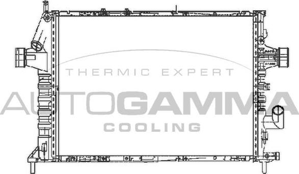 Autogamma 102526 - Radiators, Motora dzesēšanas sistēma autodraugiem.lv