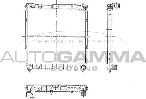 Autogamma 102579 - Radiators, Motora dzesēšanas sistēma autodraugiem.lv