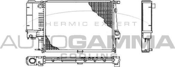 Autogamma 102574 - Radiators, Motora dzesēšanas sistēma autodraugiem.lv