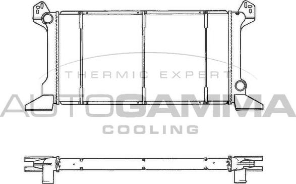 Autogamma 102094 - Radiators, Motora dzesēšanas sistēma autodraugiem.lv