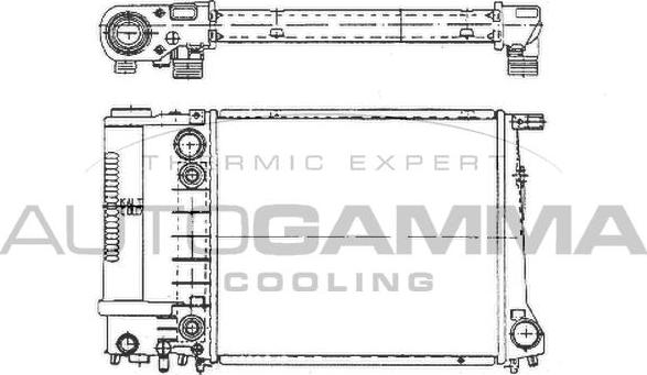 Autogamma 102030 - Radiators, Motora dzesēšanas sistēma autodraugiem.lv