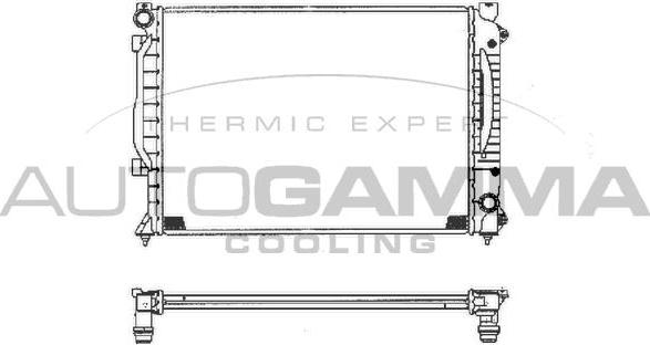 Autogamma 102028 - Radiators, Motora dzesēšanas sistēma autodraugiem.lv