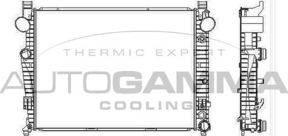 Autogamma 102168 - Radiators, Motora dzesēšanas sistēma autodraugiem.lv