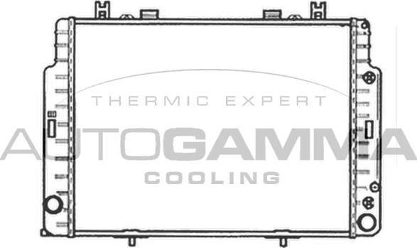 Autogamma 102163 - Radiators, Motora dzesēšanas sistēma autodraugiem.lv