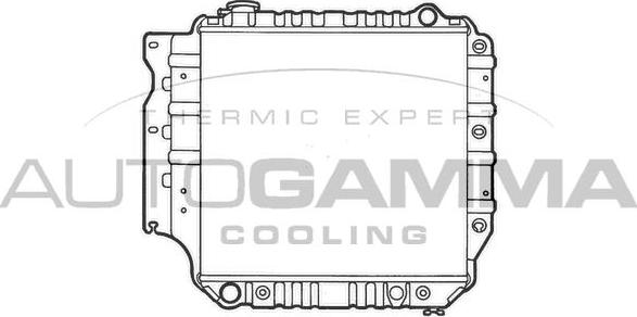 Autogamma 102132 - Radiators, Motora dzesēšanas sistēma autodraugiem.lv