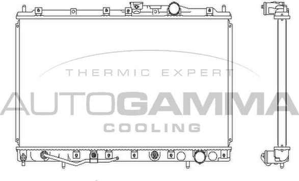 Autogamma 102175 - Radiators, Motora dzesēšanas sistēma autodraugiem.lv