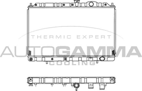 Autogamma 102176 - Radiators, Motora dzesēšanas sistēma autodraugiem.lv