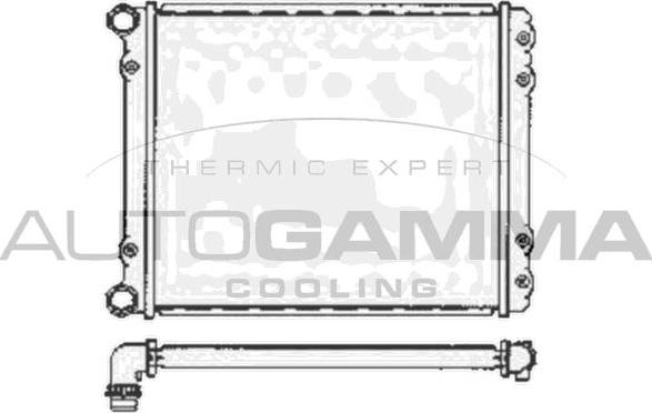 Autogamma 102895 - Radiators, Motora dzesēšanas sistēma autodraugiem.lv