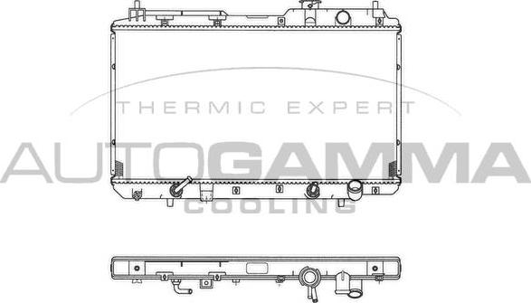 Autogamma 102854 - Radiators, Motora dzesēšanas sistēma autodraugiem.lv