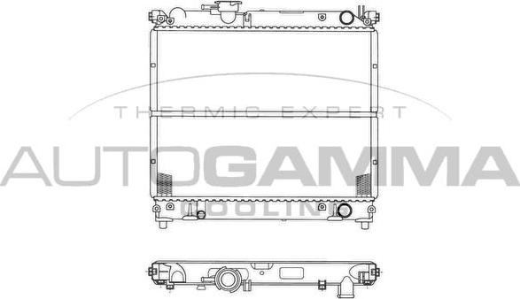 Autogamma 102341 - Radiators, Motora dzesēšanas sistēma autodraugiem.lv