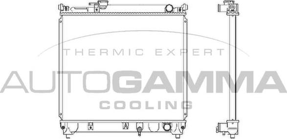 Autogamma 102343 - Radiators, Motora dzesēšanas sistēma autodraugiem.lv