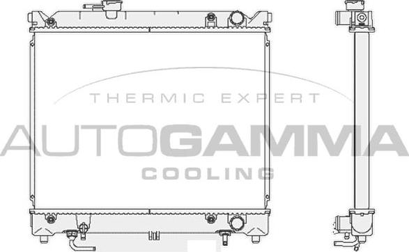 Autogamma 102342 - Radiators, Motora dzesēšanas sistēma autodraugiem.lv