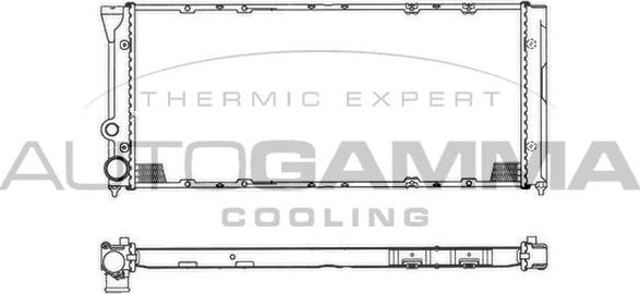 Autogamma 102380 - Radiators, Motora dzesēšanas sistēma autodraugiem.lv