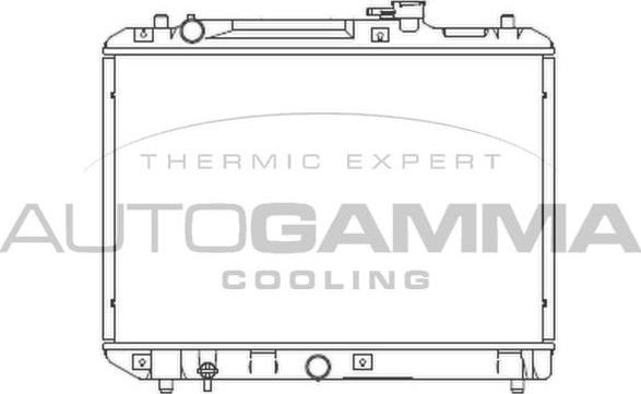 Autogamma 102320 - Radiators, Motora dzesēšanas sistēma autodraugiem.lv