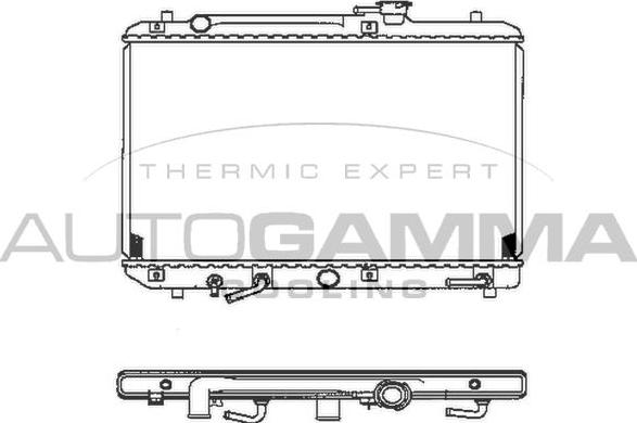 Autogamma 102321 - Radiators, Motora dzesēšanas sistēma autodraugiem.lv