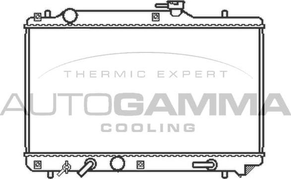 Autogamma 102323 - Radiators, Motora dzesēšanas sistēma autodraugiem.lv